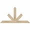 Ekena Millwork Saratoga Rough Sawn Timber Gable Bracket, Douglas Fir, 48"W x 26"H x 2"D x 4"F, 13/12 Pitch GBW048X26X0204SAR00RDF - alternate 1